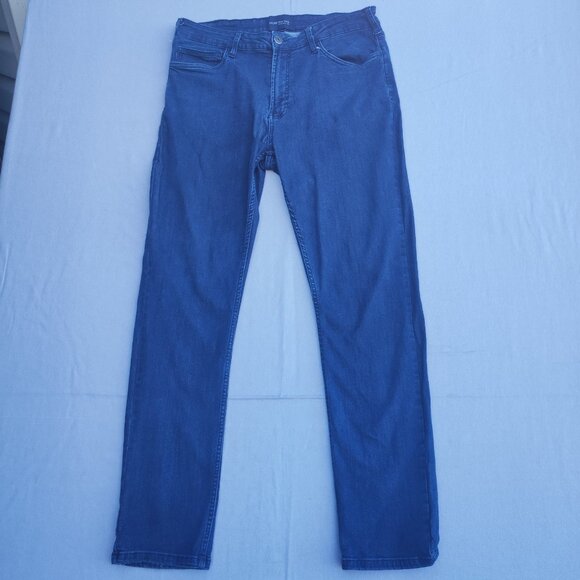 Jachs New York Jeans men's sz 34/32 indigo blue colour classic straight leg slim - Picture 1 of 13